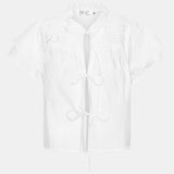 MayaIC Top - White Embroidery