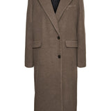 VMVenetavega Long Wool Coat - Chocolate Chip