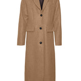 VMVincemilan Long Coat - Tigers Eye Solid