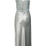 VMFelicia SL Lace Calf Dress - Puritan Gray