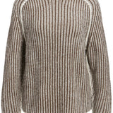 JXMaghna High Neck Knit - Bone White