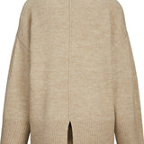 JXOllie Diverse Crew Neck Knit - Peyote Limeade  Neck Piping