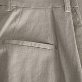JXMary Relax Linen HW Pant - Fungi