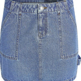 NMEmily Cardonna Hw Cargo Skirt - Medium Blue Denim