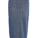 NMKath Slit Midi Shirt - Medium Blue Denim