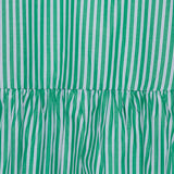 LulaIC Top - Green White Stripes
