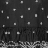 LulaIC Top - Black White Embroidery