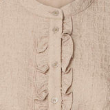 ElieaIC Ruffle Dress - Beige