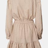 ElieaIC Ruffle Dress - Beige