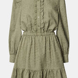 ElieaIC Ruffle Dress - Green