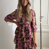 Danni Dress - Pink Choco Print