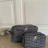 EmilieIC Cosmetic Bag - Navy Checks
