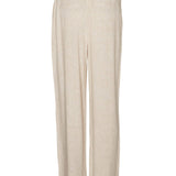 VMVera MR Wide Linen Pants - Oatmeal Nature Tone
