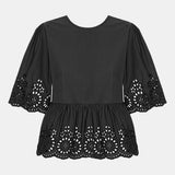 LulaIC Top - Black Embroidery