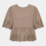 LulaIC Top - Mocca Embroidery