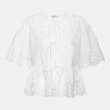 LulaIC Top - White Embroidery