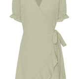 NaomiIC Dress - Bubble Check Sage