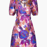 Noella Neva Belt Dress - Fuchsia Mix