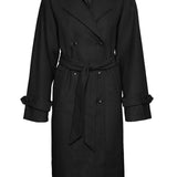 VMFortunevega Long Trenchcoat - Black Solid