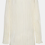 KellyIC Plissé Dress - Off White
