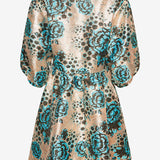 Noella Aya Wrap Dress - Blue Black Mix