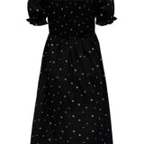 JDYMilla SS Smock Dress - Black Cherry Print