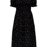 JDYMilla SS Smock Dress - Black Cherry Print
