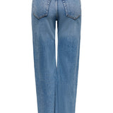 ONLJuicy HW Wide Leg Pants - Medium Blue Denim