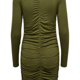 JDYSandy LS Ruching Dress - Dark Olive