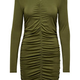 JDYSandy LS Ruching Dress - Dark Olive