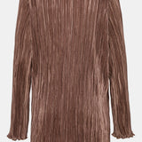 KellyIC Plissé Dress - Brown